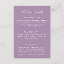 Detalhes do Casamento Lilac Elegante