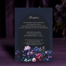 Detalhes do Casamento Negro Floral Romântico Moody