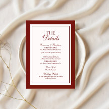 Detalhes do Casamento Old Money Burgundy Enclosure