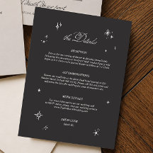 Detalhes do Casamento Preto e Sombrio