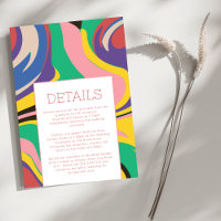 Detalhes do Casamento Retroativo de Artsy Abstrato