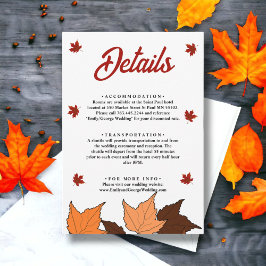 Cartão De Informações Detalhes do Casamento Romântico de Quadrinhos deix