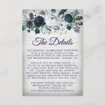 Detalhes do Casamento Tribal Boho Azul Marinho Flo