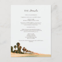 Detalhes do Casamento Tropical Sunset Malibu Palm 