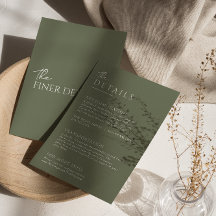 Detalhes do Casamento Único do Boho Verde Sage Min