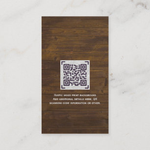 Cartão De Informações Detalhes do Código do Scanner QR do BUDGET Wed#bs