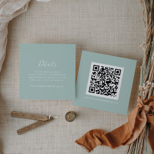 Cartão De Informações Detalhes do Código QR da Coordenada de Geração de