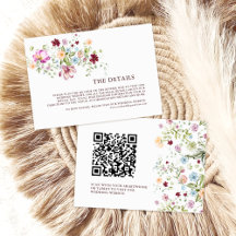 Detalhes do Código QR do Casamento Floral de Jardi