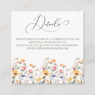 Cartão De Informações Detalhes do Código QR do Selvagens de Sombra do Or