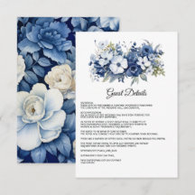 Detalhes do Convidado de Casamento Floral Branco e