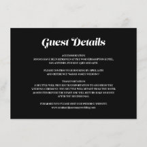 Detalhes do Convidado de Casamento Negro Negrito M