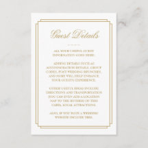 Detalhes do Convidado Deco Dourado Elegante
