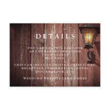 Detalhes do Convidado do Casamento Country Red Bar