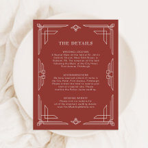Detalhes do Convidado para Casamento Clássico e El