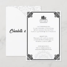 Detalhes do Deco de Arte Moderna Swan Preto e Bran