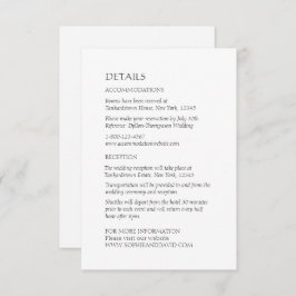 Cartão De Informações Detalhes do Nave Nupcial Céltico Irlandês Swan Lov