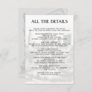 Cartão De Informações Detalhes do Nova Iorque Passport