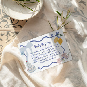 Cartão De Informações Detalhes do Registro de Presentes do Bebê Menino c
