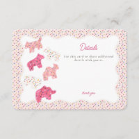 Detalhes dos Cookies Animais de Fosco Rosa Inserir