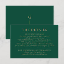 Detalhes Dourados do Casamento Elegante Emerald Gr