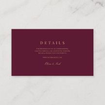 Detalhes Dourados e burgundy do Script Elegante