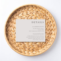 Detalhes e acomodações do casamento Modern Eleganc