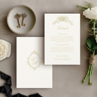 Detalhes Elegantes de Herança de Casamento da Era
