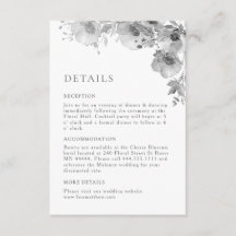 Detalhes Florais em Aquarela Preto e Branco de Art