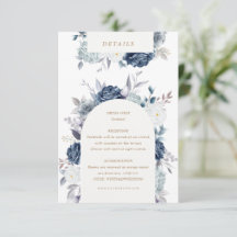 detalhes florais em azul aquarela roubar