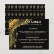 Detalhes para Casamento Sagrado com Caveiras Preta