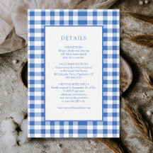 Detalhes Xadrez Bebê Azul Gingham Rústico