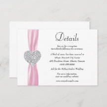 Diamond Heart Pink Ribbon