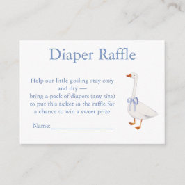 Cartão De Informações diaper raffle goose