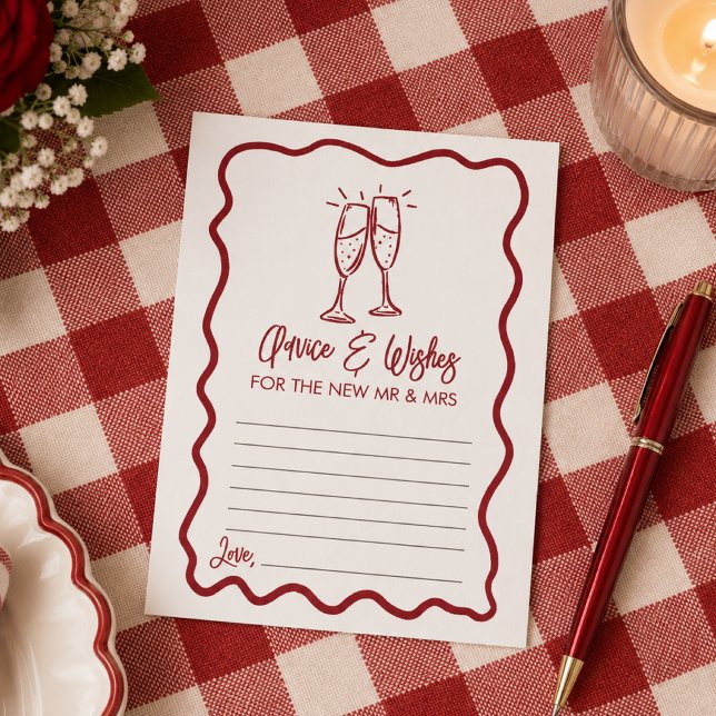 Cartão De Informações Dicas e Desejos de That's Amore  (Advice and wishes Card )