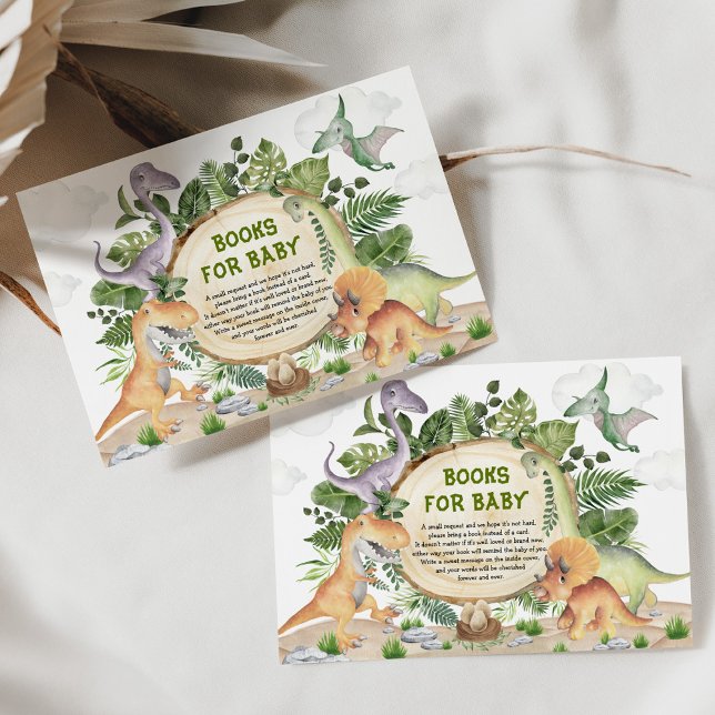 Cartão De Informações Dinossauro Cinto Livros Pré-Históricos de Animais  (Criador carregado)