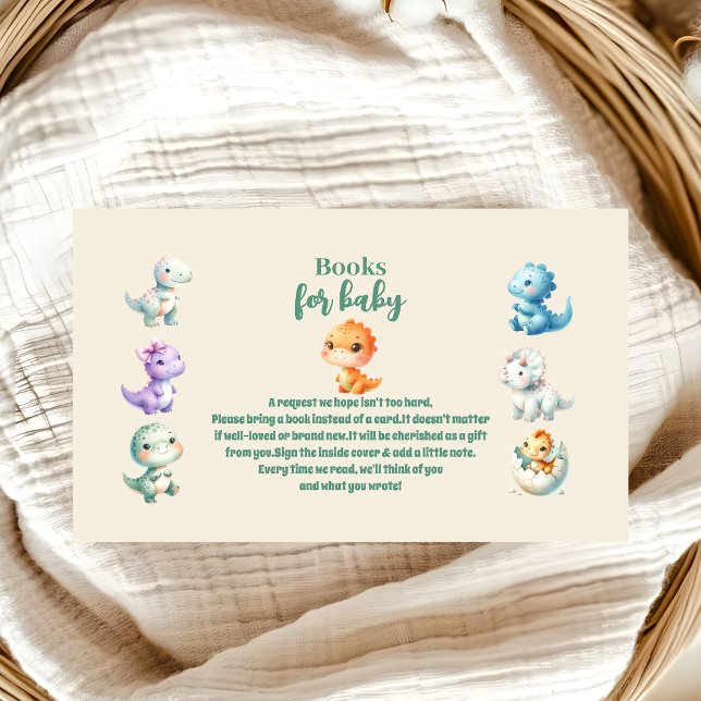 Cartão De Informações Dinossauro Ovo Cinto-d-água Cachorro Bebê Livros p (Criador carregado)