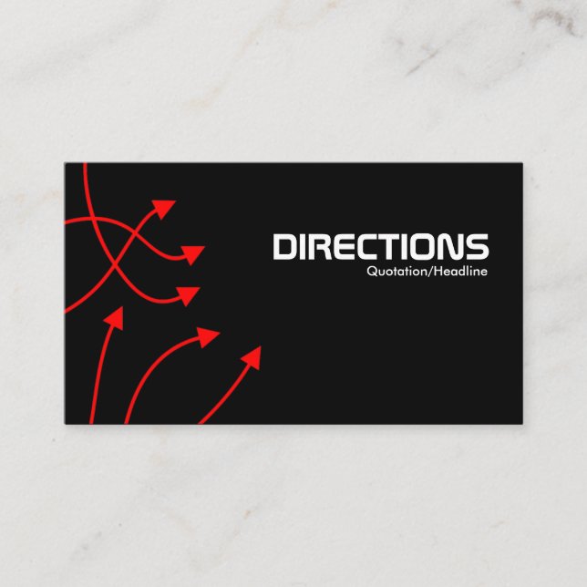 Cartão De Informações Direções (Frente)