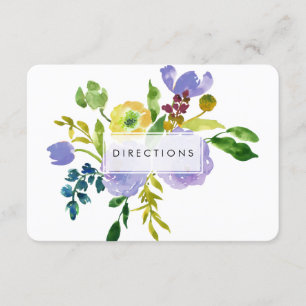 Cartão De Informações direções PixDezines floral mitzvah/DIY bckgrnd