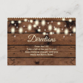 Cartão De Informações Direções Rásticas Inserir, Direção de Casamento In