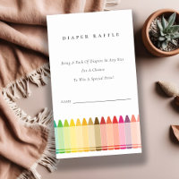 Diversão de Crayon Fralda arco-íris Chá de fraldas