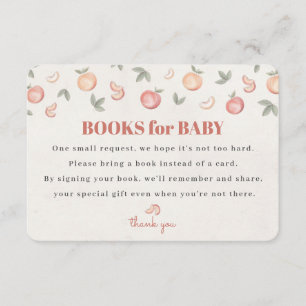 Cartão De Informações doce como um cartucho de fralda de pêssego