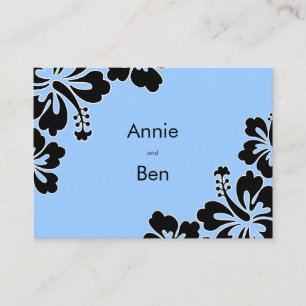 Cartão De Informações Docet Hibiscus Wedding Directions Card