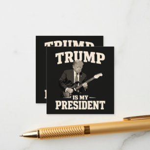 Cartão De Informações Donald Trump É Meu Presidente