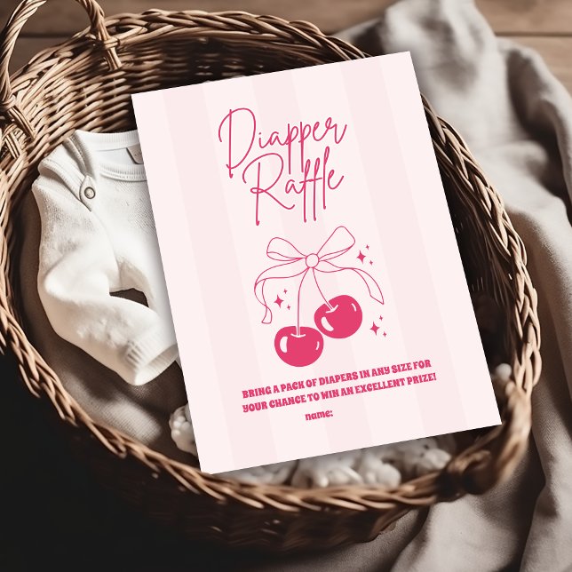 Cartão De Informações Doodle Cherry no topo da Diapper Raffle (Criador carregado)