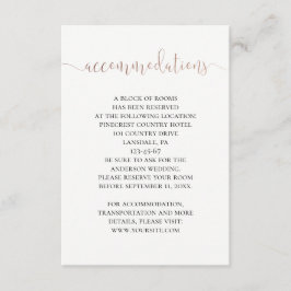 Cartão De Informações Douradas casas de casamento. Detalhes modernos sim