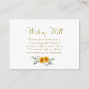 Cartão De Informações Dourado Casamento Floral Desejando Bem