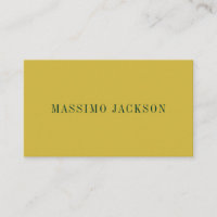 Dourado & Verde Escuro Cor Minimalista Simples Mod