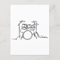 Drummer Music Design Um Tambor De Linha