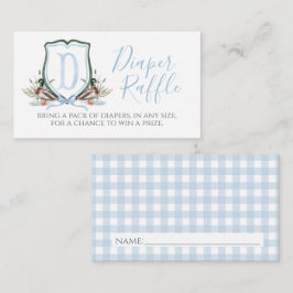 Cartão De Informações Duck Boy Fralda Raffle