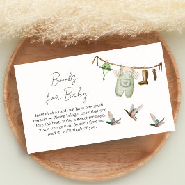 Cartão De Informações Duck Hunting Baby Shower Books for Baby